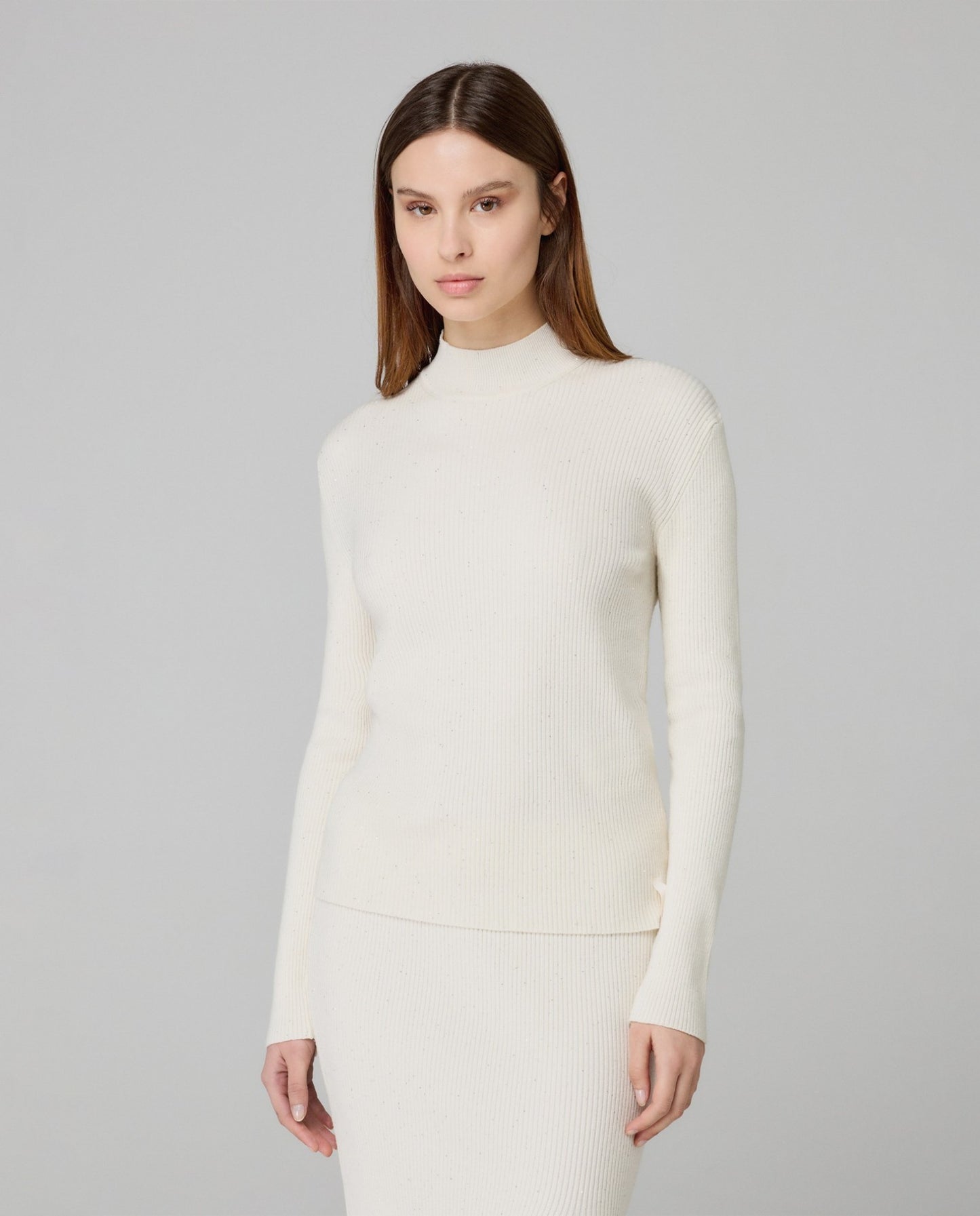 Maglia Lupetto In Costina