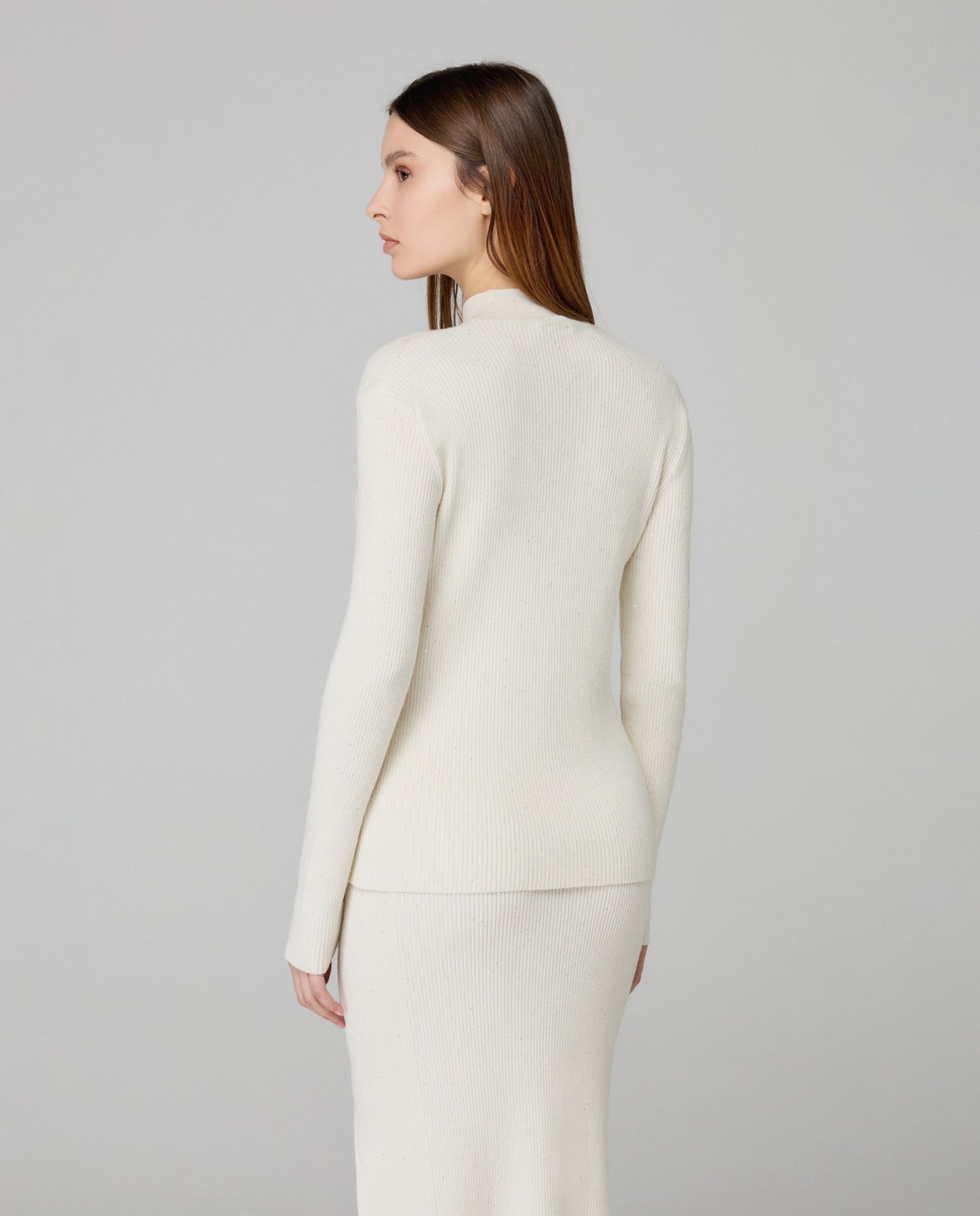 Maglia Lupetto In Costina