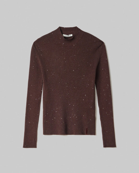 Maglia Lupetto In Costina