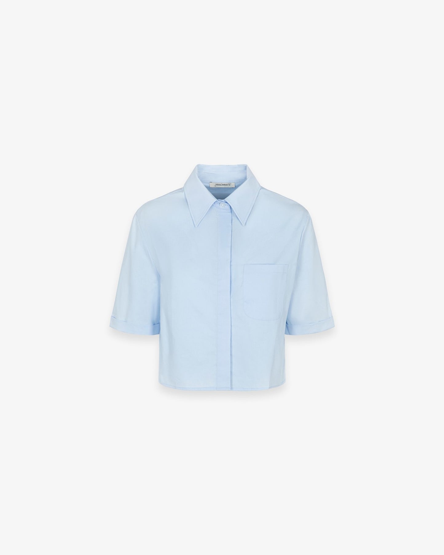 Camicia crop con cotone