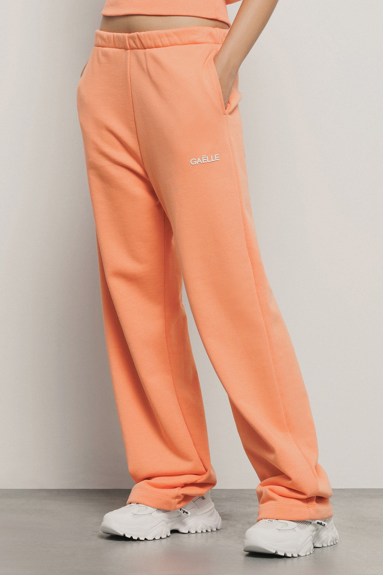 Pantalone palazzo in felpa