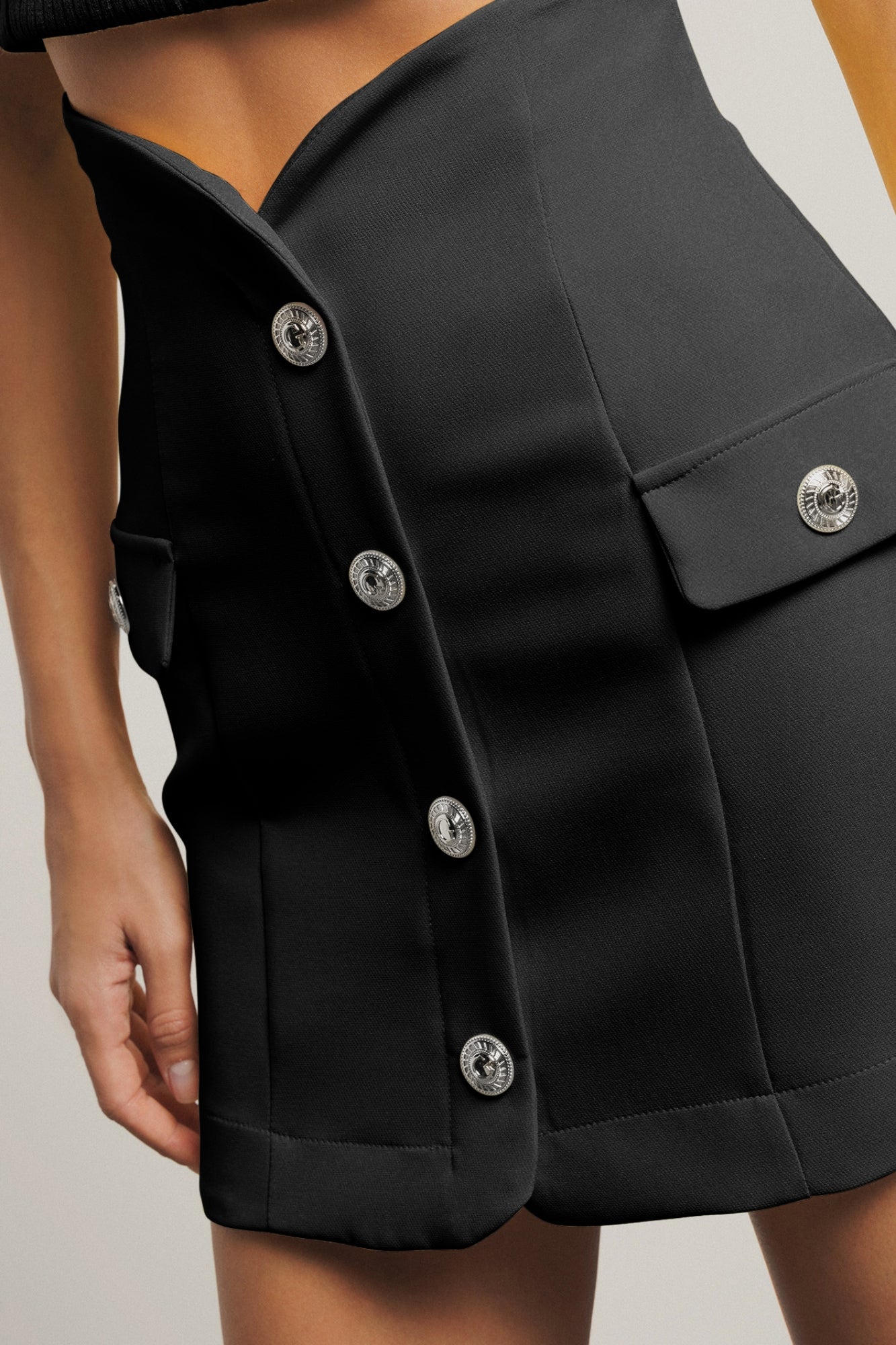 Gonna corta bustier in cady