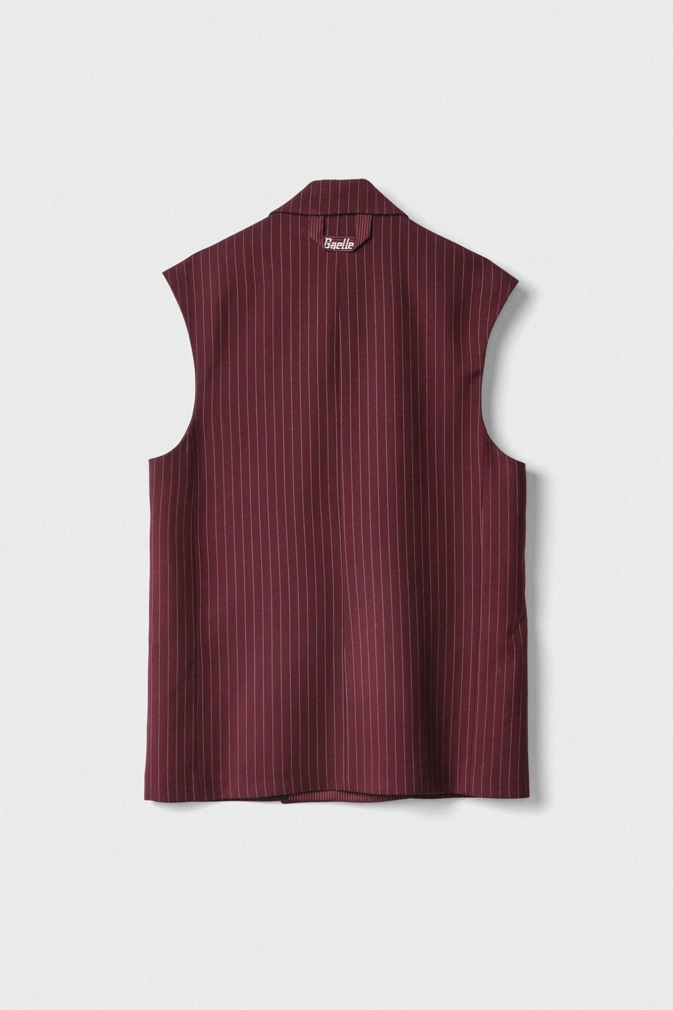 Gilet In Twill Gessato Doppiopetto Over