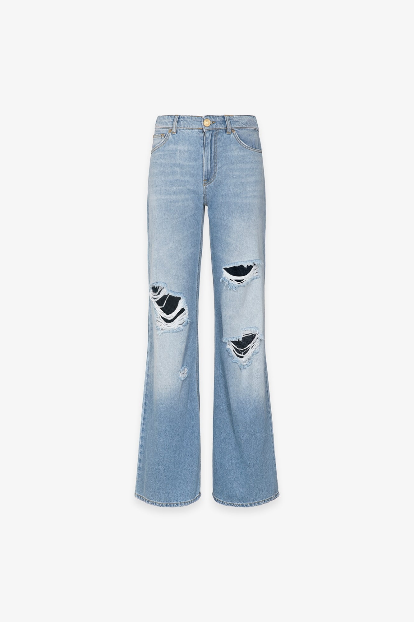 Pantalone in denim wide leg