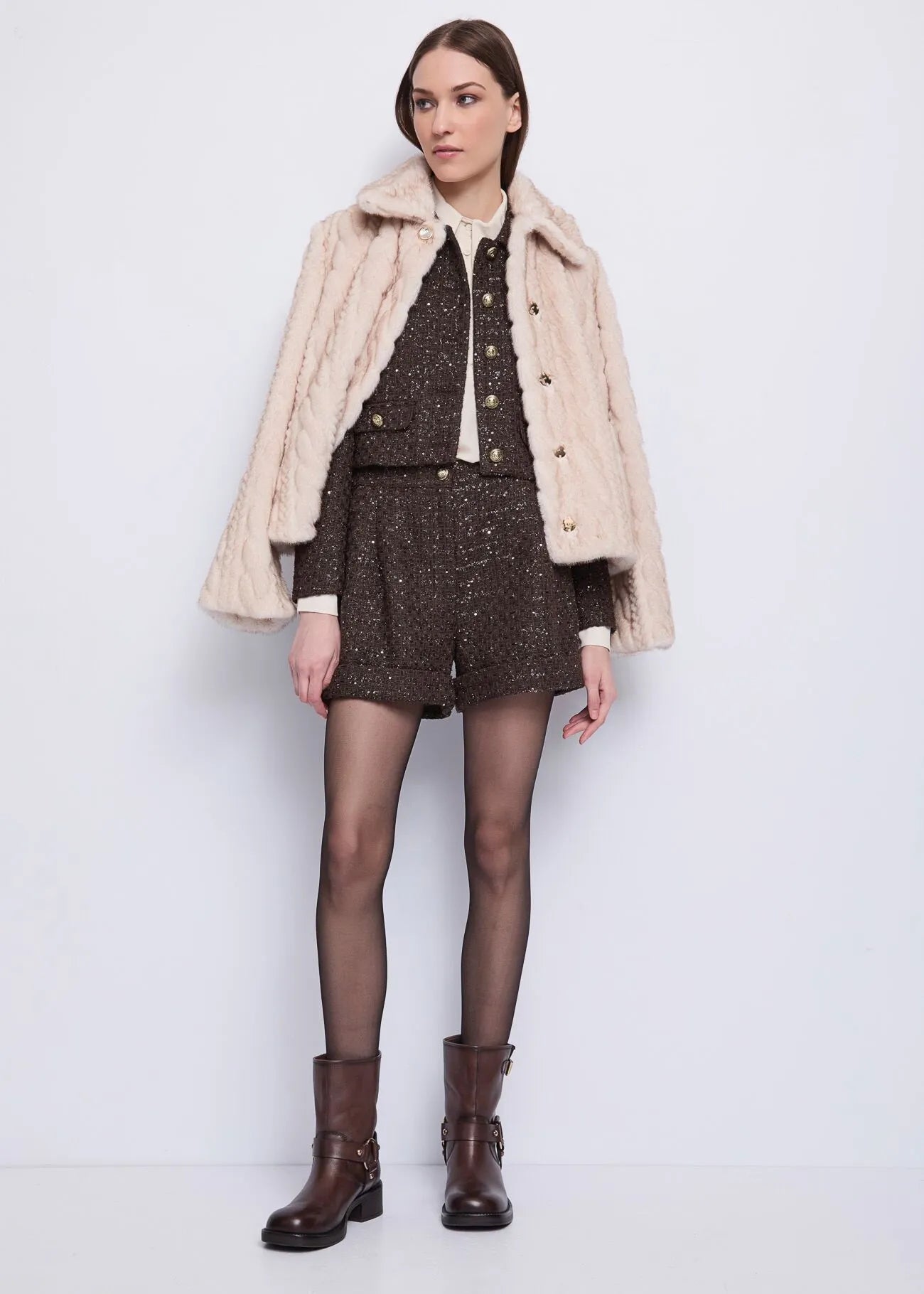 Shorts con pailletes