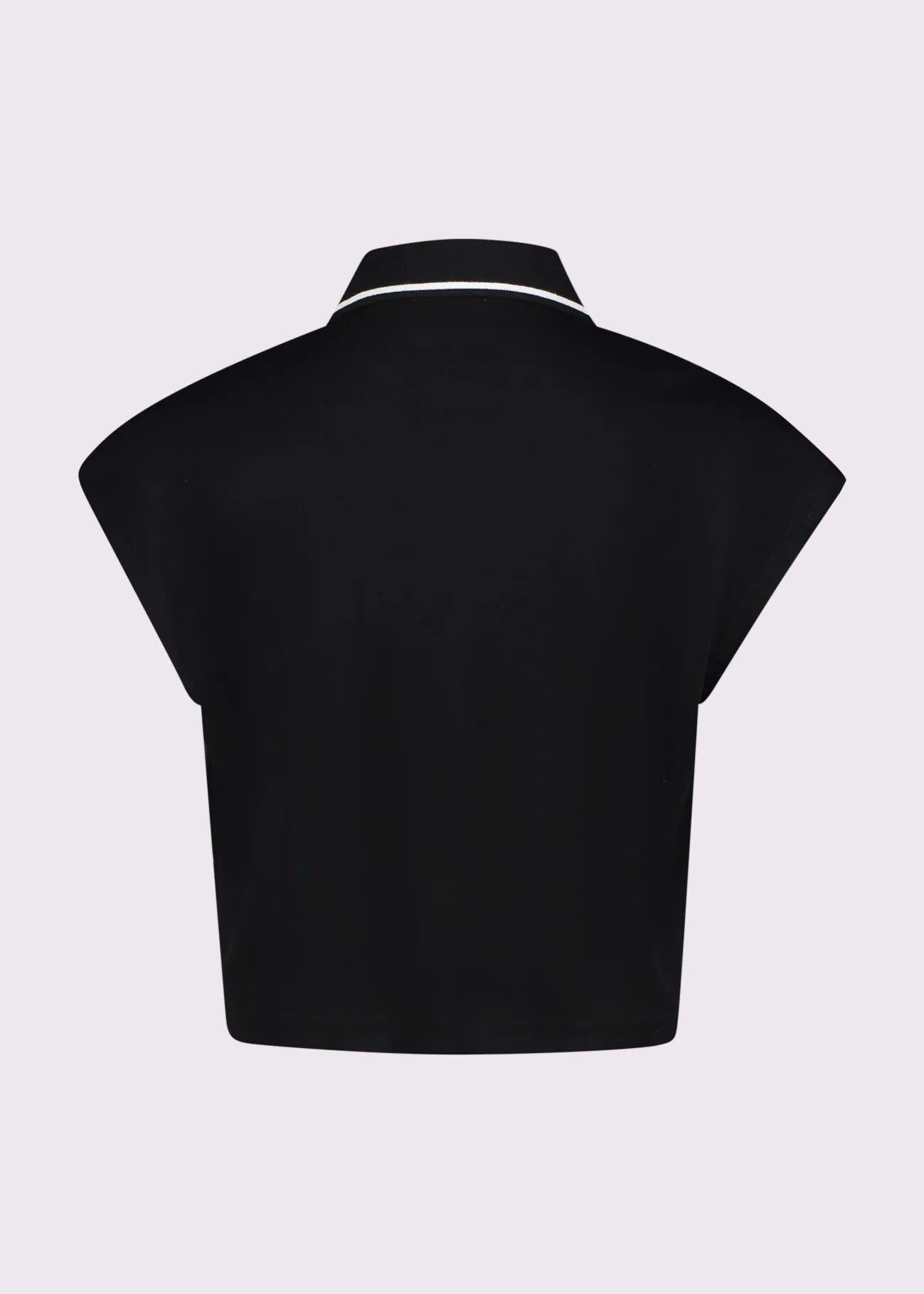 Top bianco in jersey di cotone