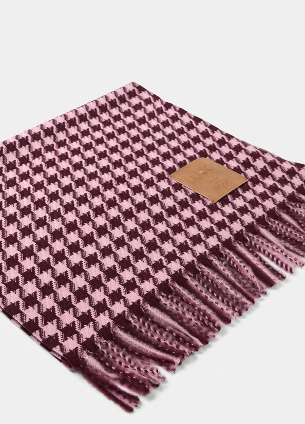 Stola jacquard in vichy