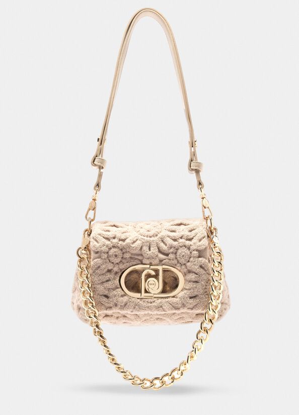Borsa La Puffy piccola con ricamo