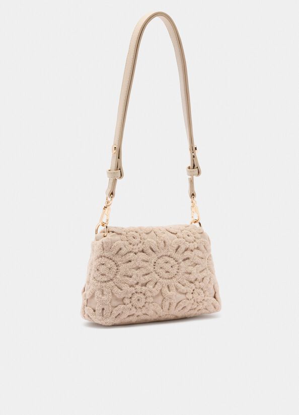Borsa La Puffy piccola con ricamo