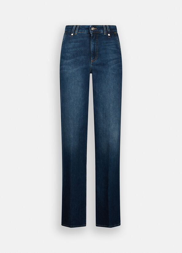 Jeans flare a vita alta