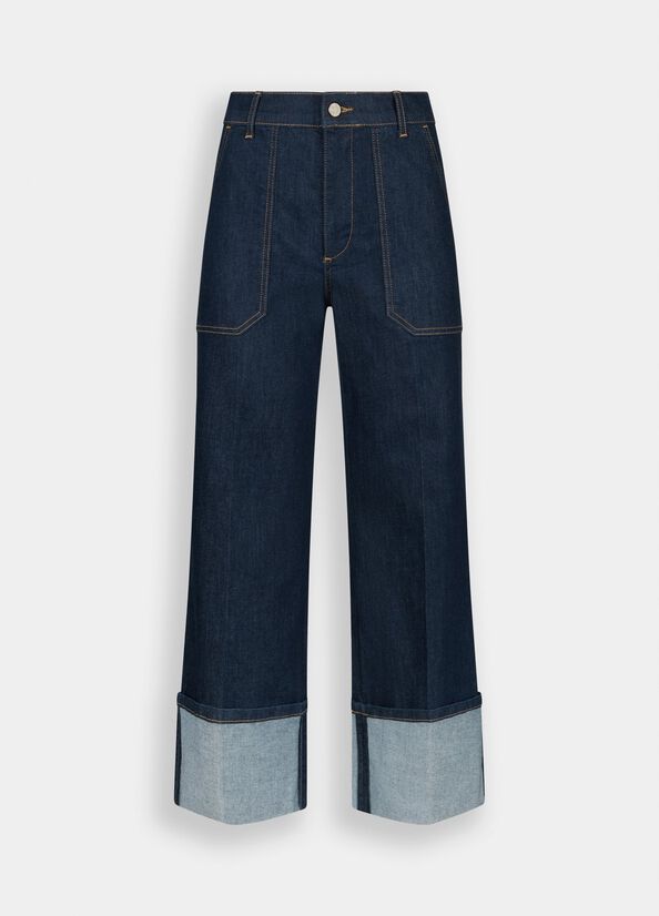 Jeans straight cropped
