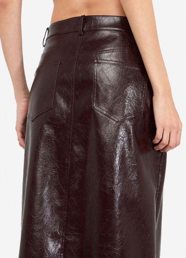 Gonna cinque tasche glossy