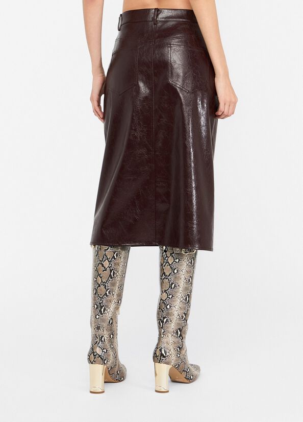 Gonna cinque tasche glossy