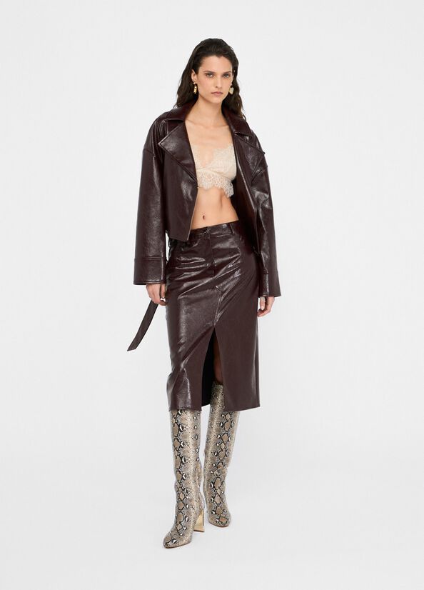 Gonna cinque tasche glossy