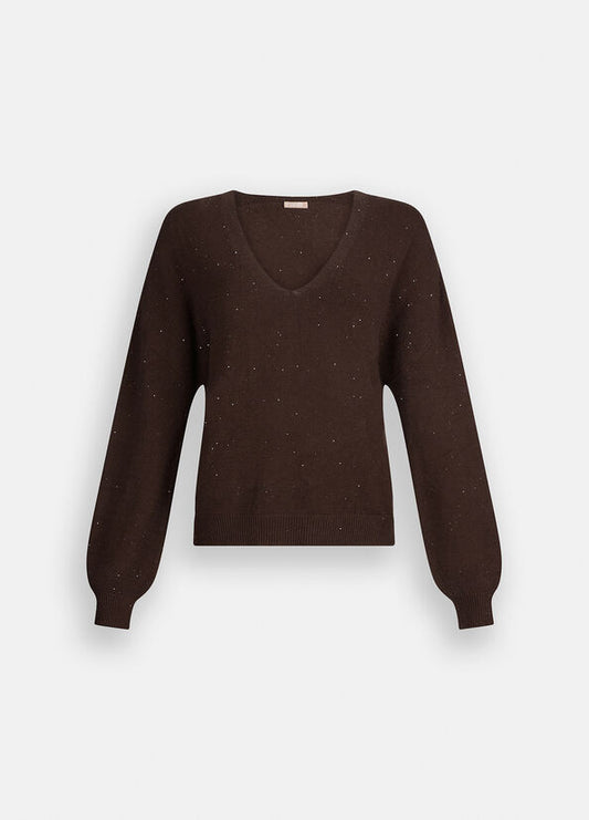 Maglia con micro paillettes