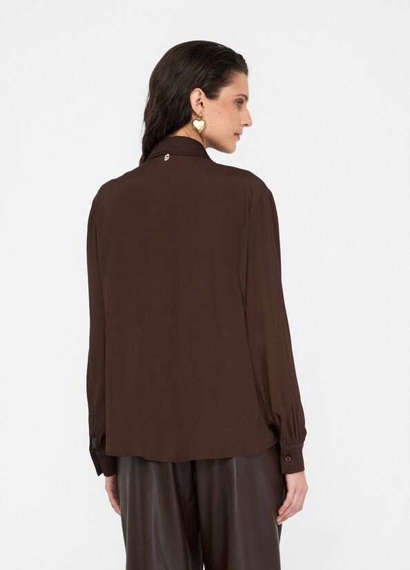 Camicia in crêpe de chine