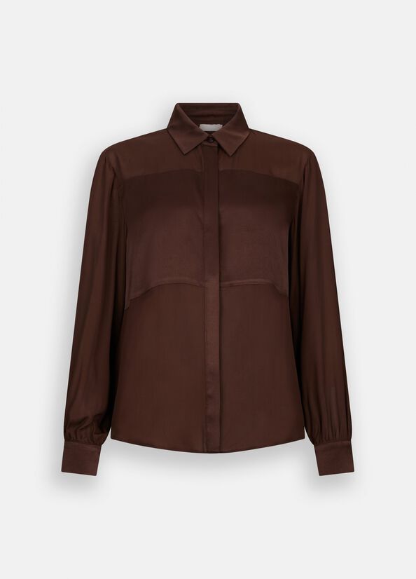 Camicia in crêpe de chine