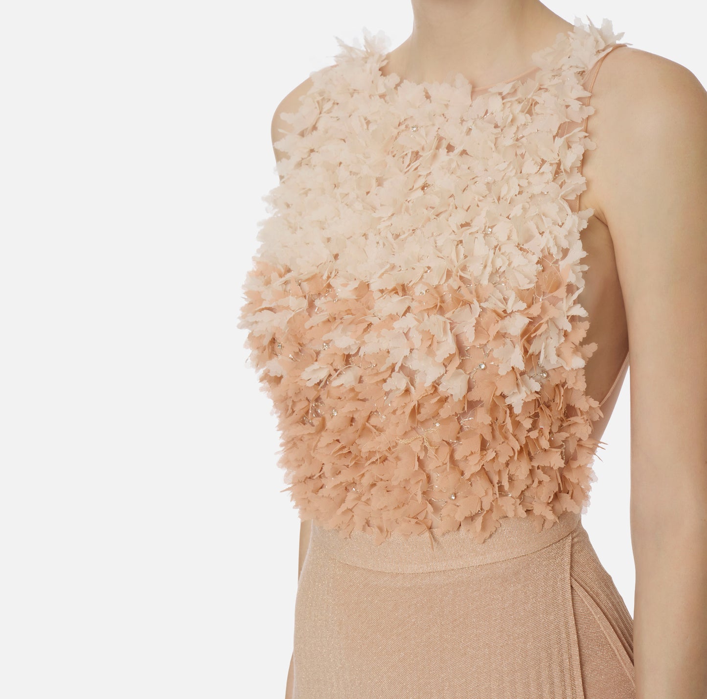 Abito Red Carpet in tulle e jersey lurex