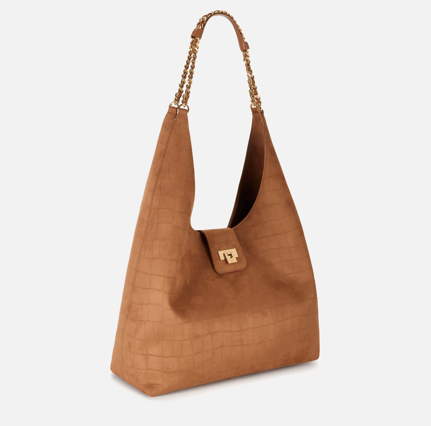 Borsa hobo in suede