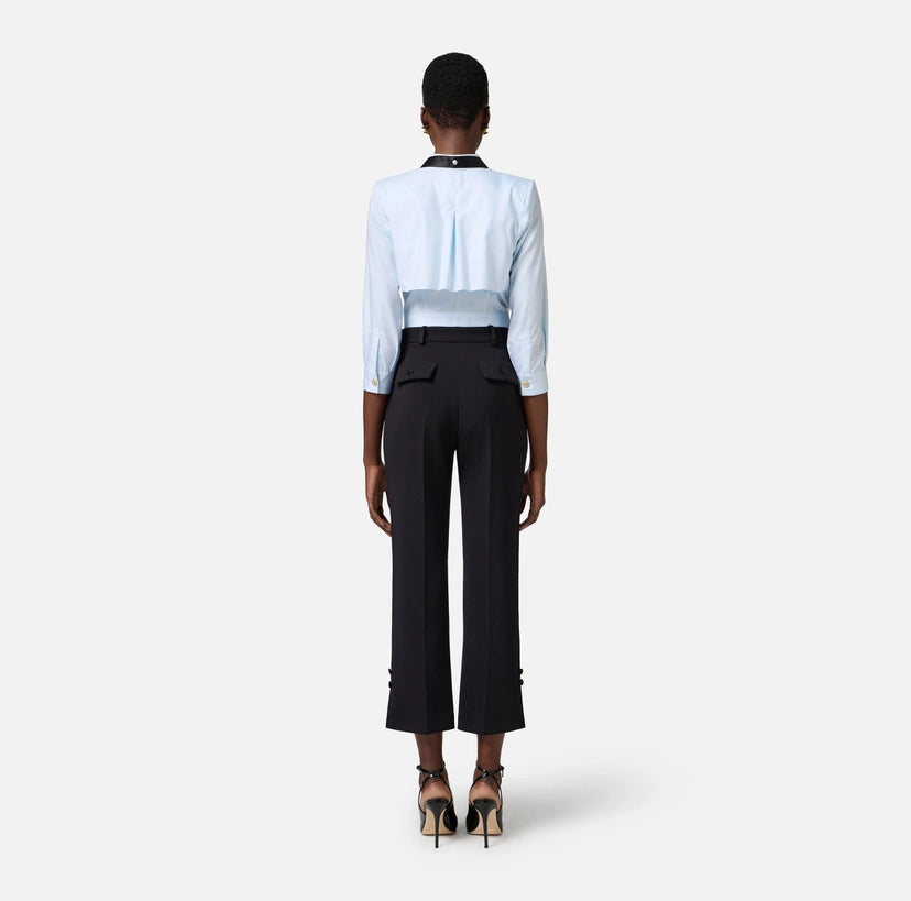 Camicia in popeline con cravattino