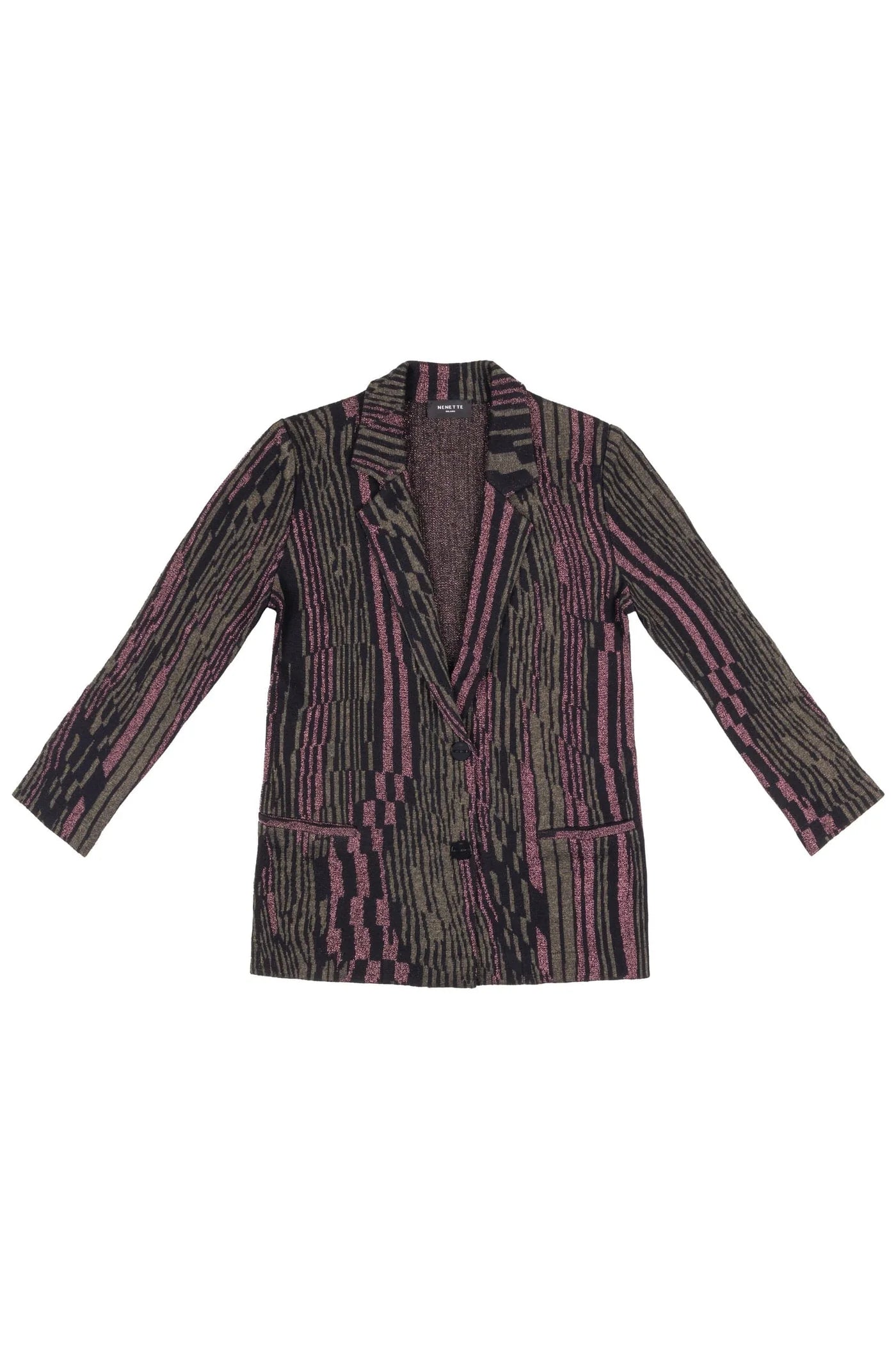 Giacca in maglia lame