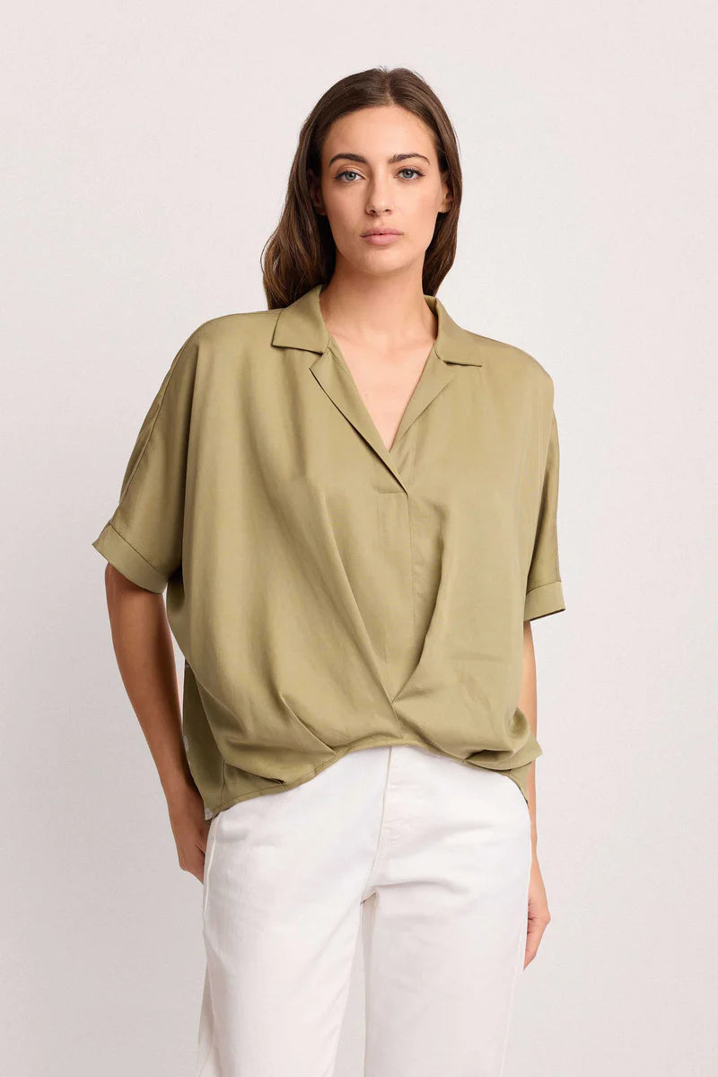 Blusa a portafoglio