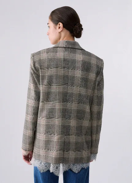 BLAZER CHECK CON PIZZO