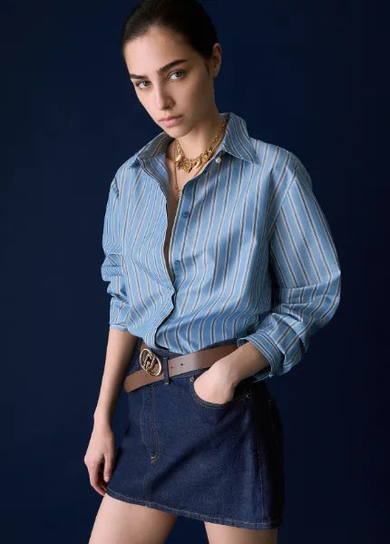 CAMICIA CON INSERTI IN PIZZO