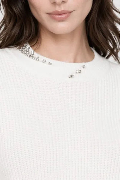 MAGLIA CON STRASS