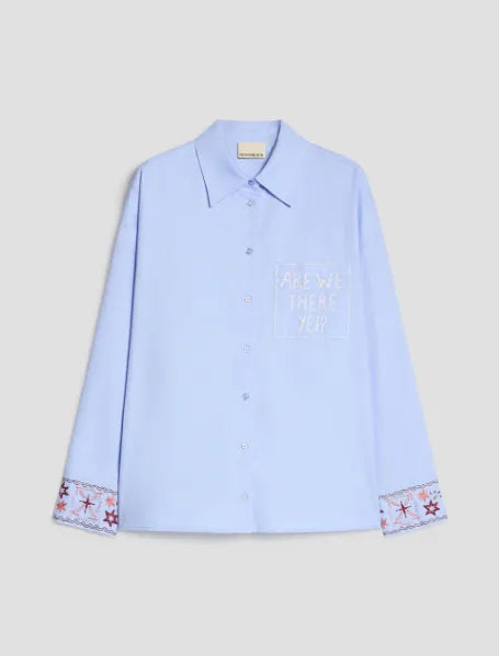 CAMICIA IN COTONE CON RICAMI
