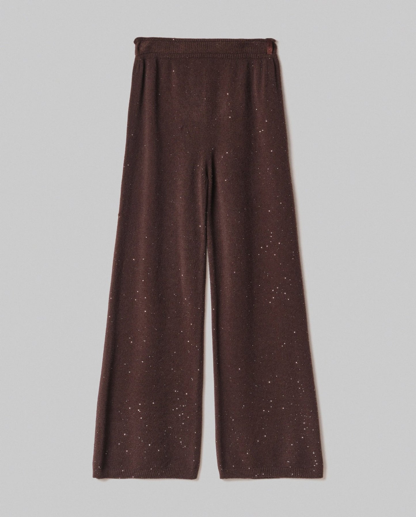 Pantalone dritto in maglia