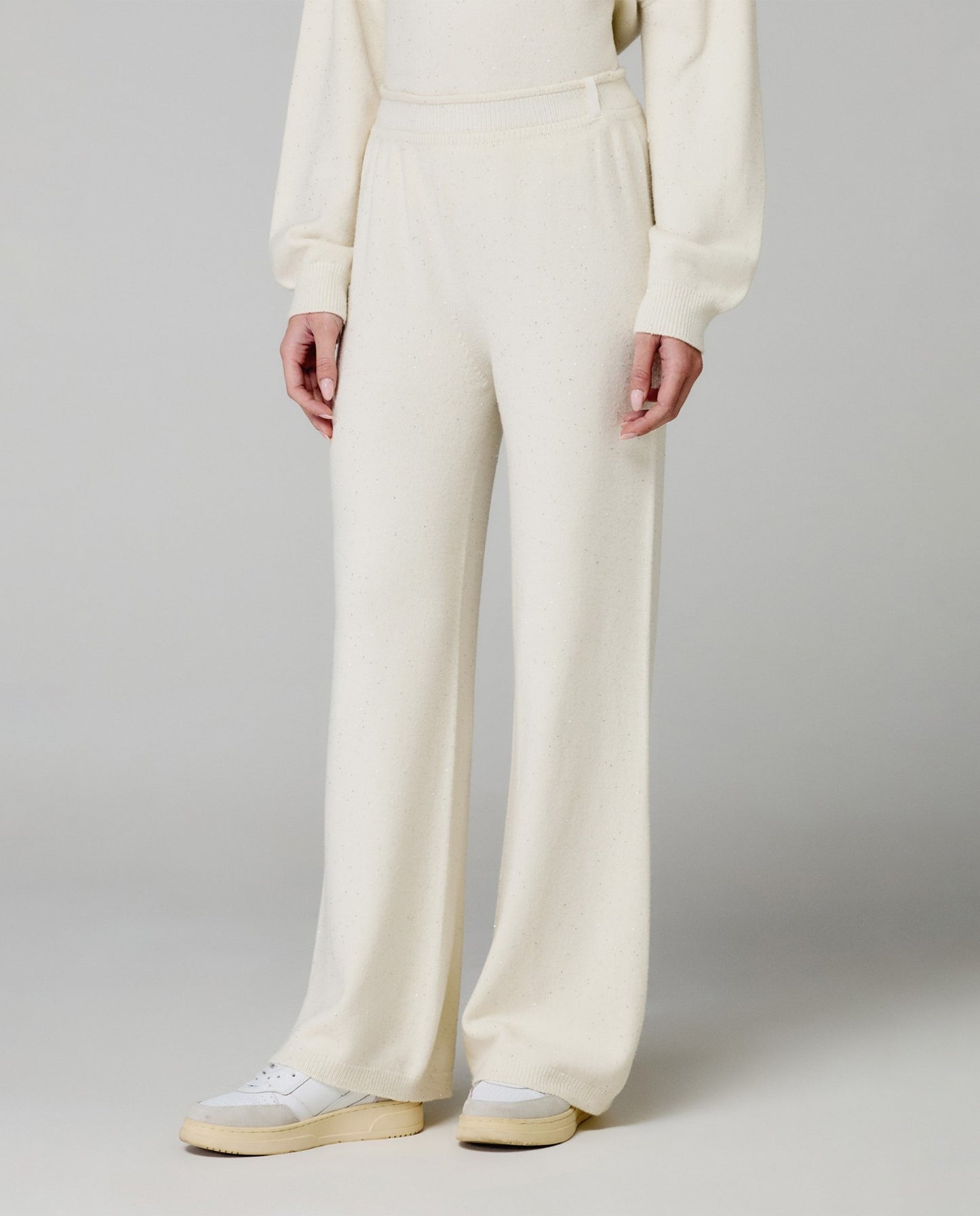 Pantalone dritto in maglia