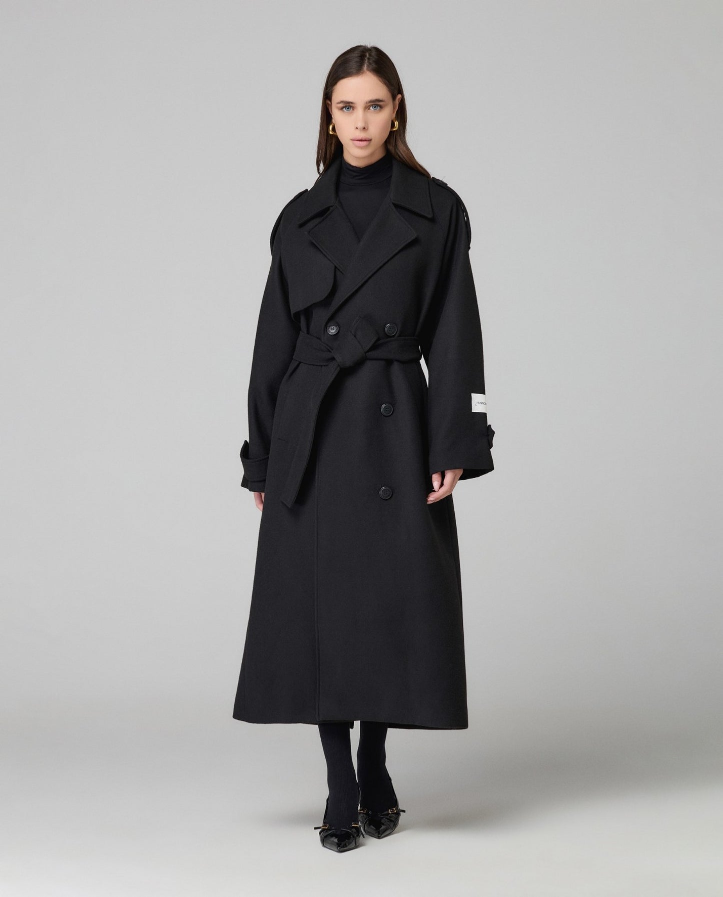 Cappotto over con cintura