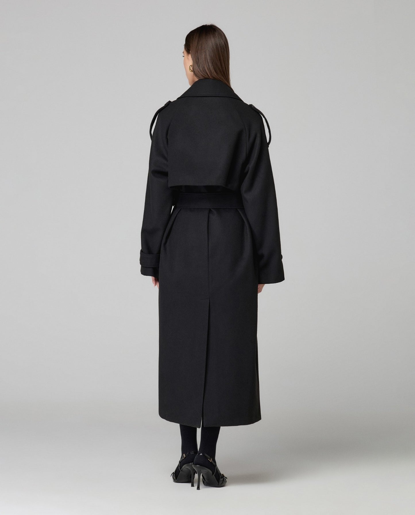 Cappotto over con cintura