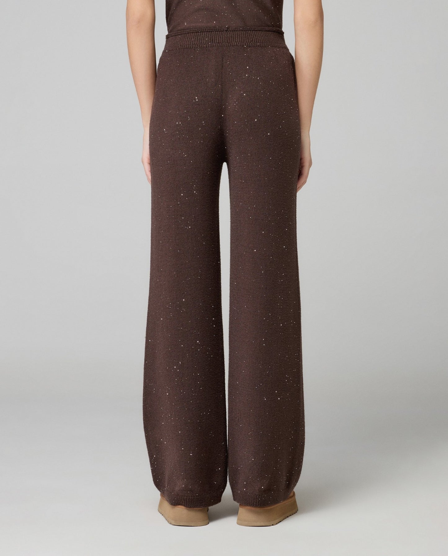 Pantalone dritto in maglia