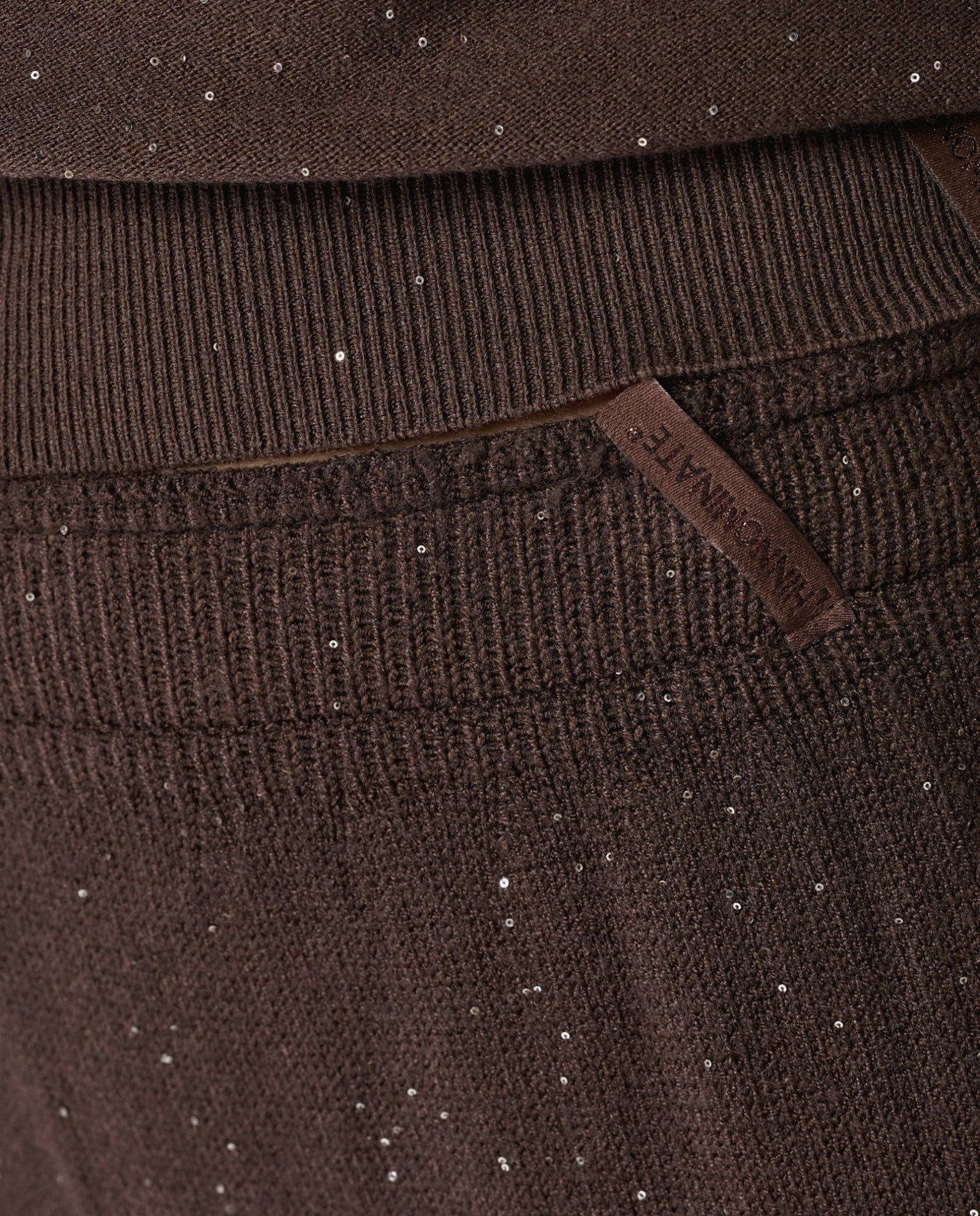 Pantalone dritto in maglia