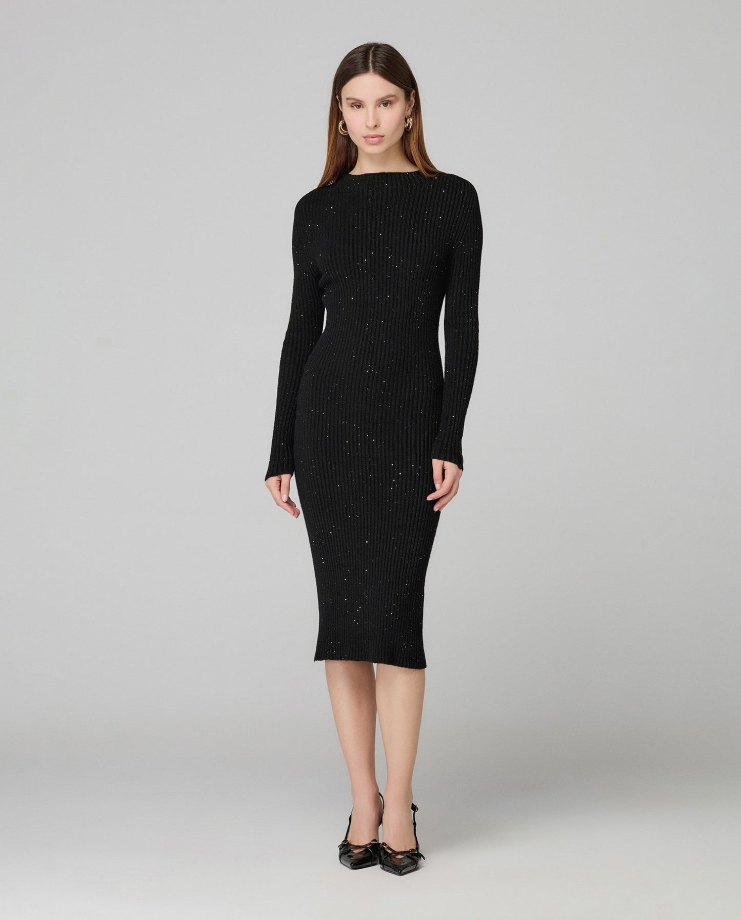 Abito lupetto a costine