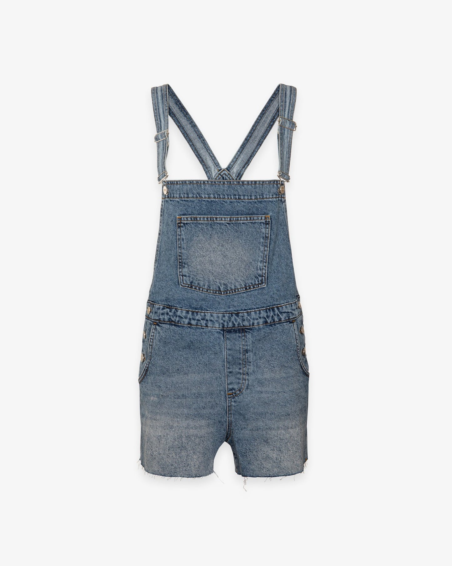 Salopette corta in denim