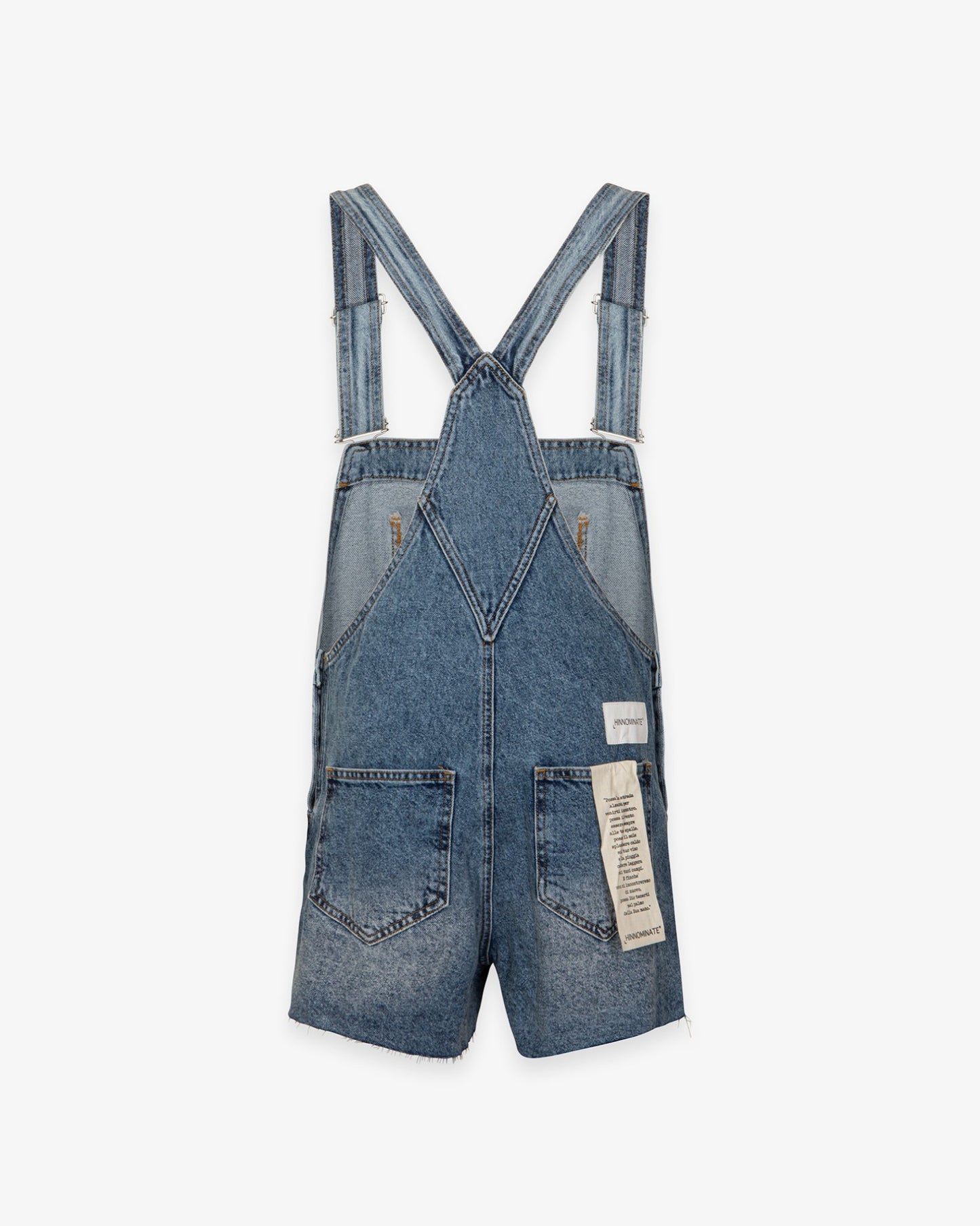 Salopette corta in denim
