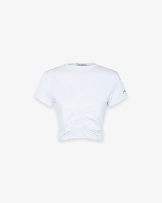 T-shirt con arricciatura