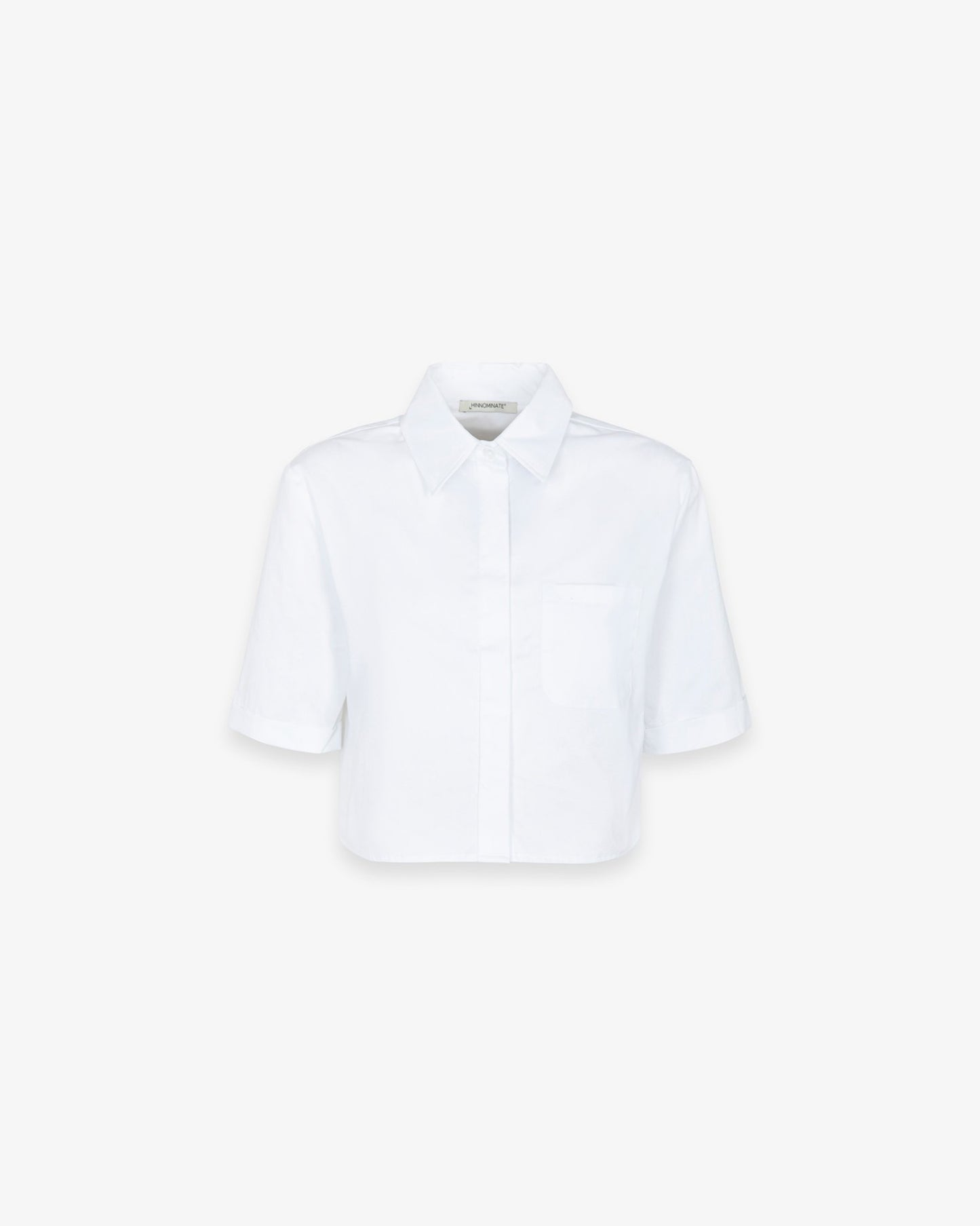 Camicia crop con cotone