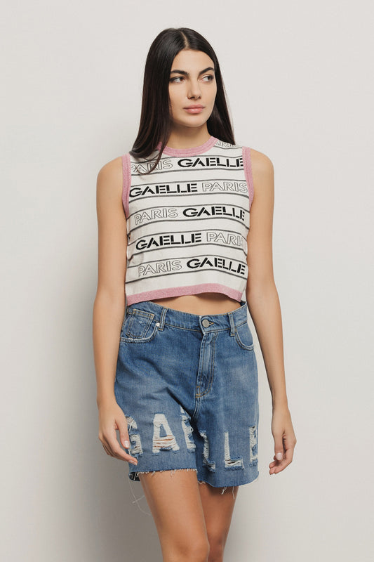 Top cropped logato