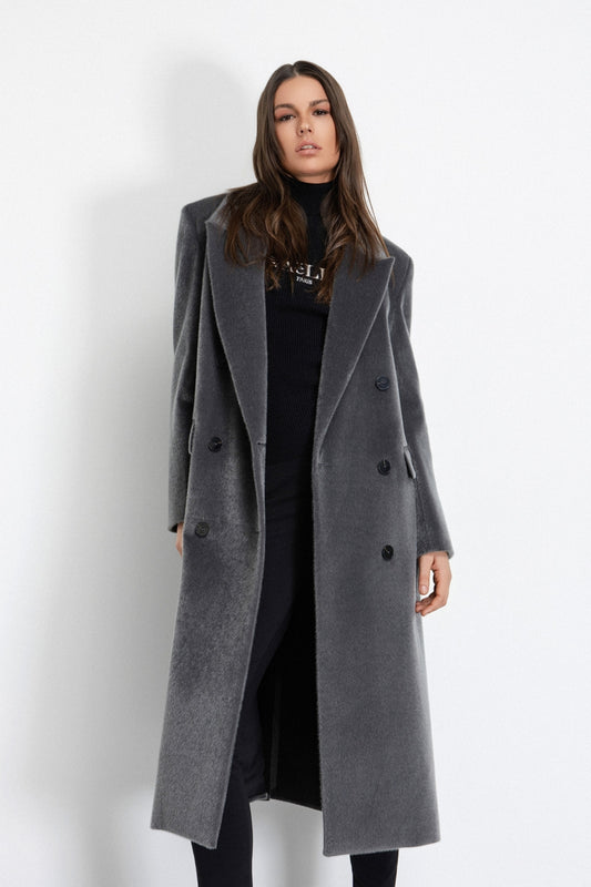 Cappotto lungo doppiopetto