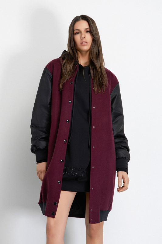 Cappotto Lungo In Panno