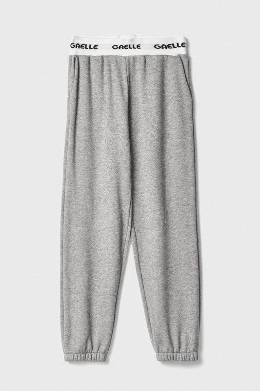 Pantalone In Maglia Con Smacchinato In Vita