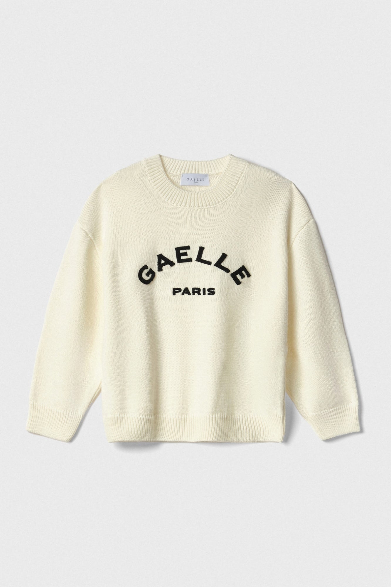 Pullover Paricollo In Maglieria Con Ricamo Logo