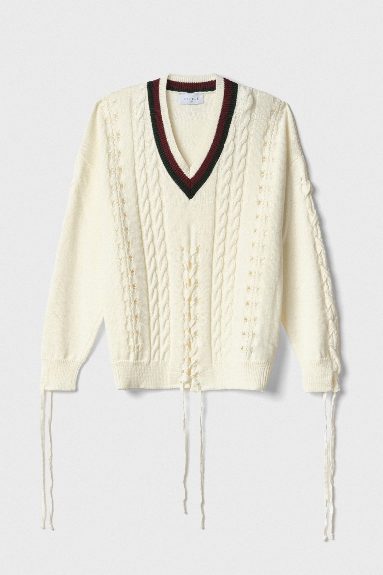 Pullover In Maglieria Con Scollo A V