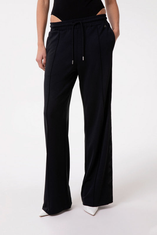 Pantalone dritto con coulisse in vita
