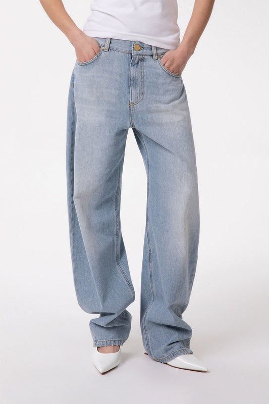 Pantalone in denim ballon
