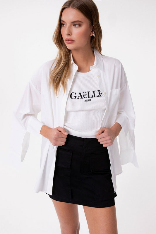 Camicia over in popeline